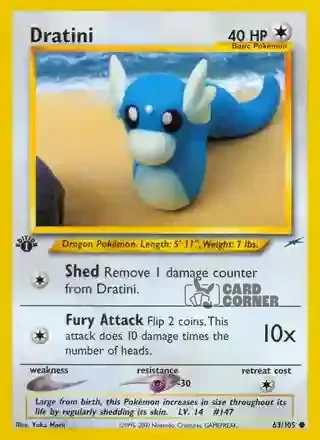 Neo Destiny Kartenliste - Dratini 63/105