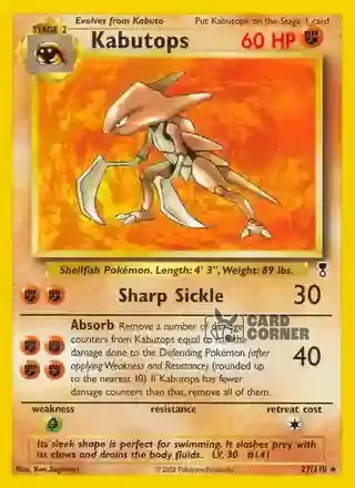Legendary Collection Kartenliste - Kabutops 27/110
