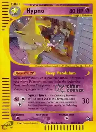 Aquapolis Kartenliste - Hypno H12/H32