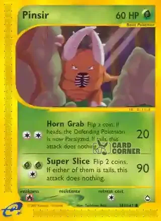 Aquapolis Kartenliste - Pinsir 101/147