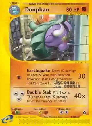 Aquapolis Kartenliste - Donphan 7/147