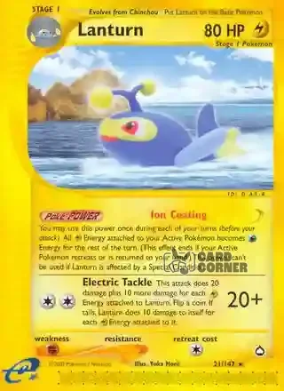 Aquapolis Kartenliste - Lanturn 21/147