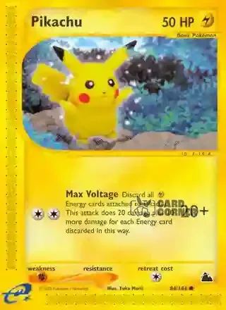 Skyridge Kartenliste - Pikachu 84/144