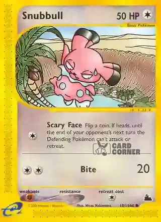 Skyridge Kartenliste - Snubbull 101/144