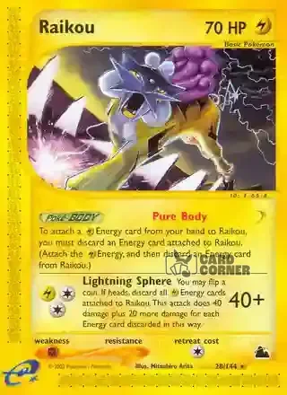Skyridge Kartenliste - Raikou 28/144