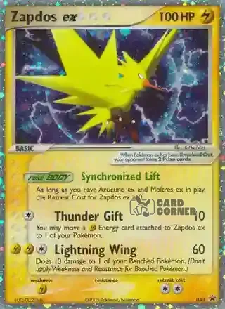 Nintendo Promos Kartenliste - Zapdos ex 033