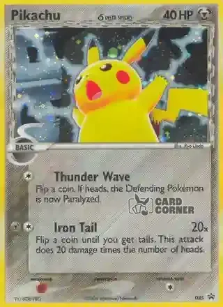 Nintendo Promos Kartenliste - Pikachu δ 035