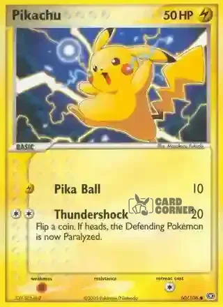 EX Emerald Kartenliste - Pikachu 60/106