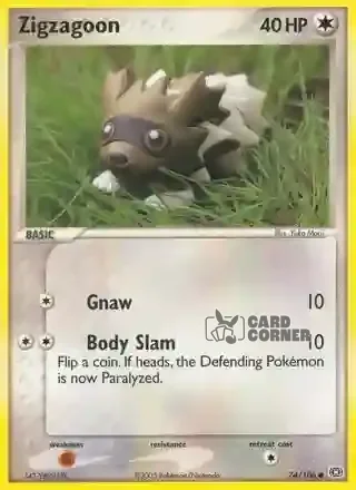 EX Emerald Kartenliste - Zigzachs 74/106