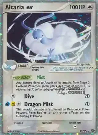 EX Emerald Kartenliste - Altaria ex 90/106