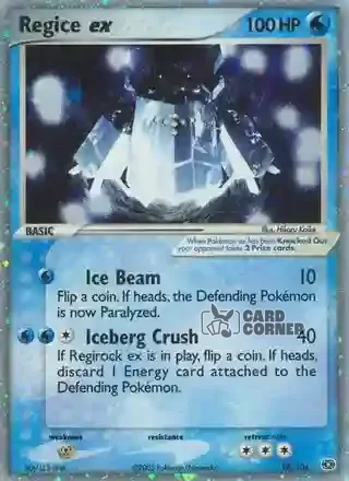 EX Emerald Kartenliste - Regice ex 98/106