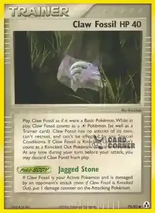 EX Legend Maker Kartenliste - Klauenfossil 78/92