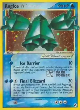 EX Legend Maker Kartenliste - Regice ☆ 90/92