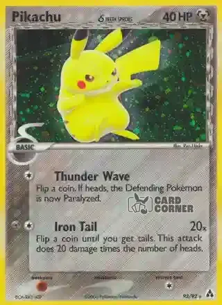 EX Legend Maker Kartenliste - Pikachu δ 93/92