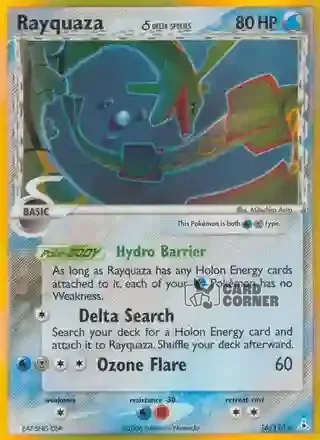 EX Holon Phantoms Kartenliste - Rayquaza δ 16/110