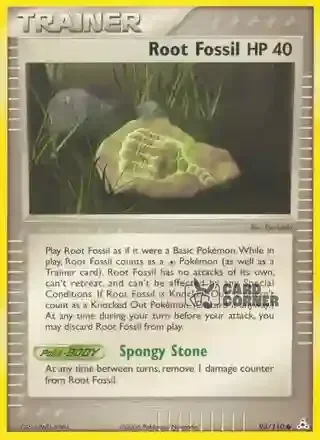 EX Holon Phantoms Kartenliste - Wurzelfossil 93/110