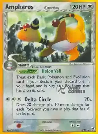 EX Dragon Frontiers Kartenliste - Ampharos δ 1/101