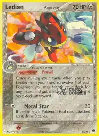 EX Dragon Frontiers Kartenliste - Ledian δ 18/101