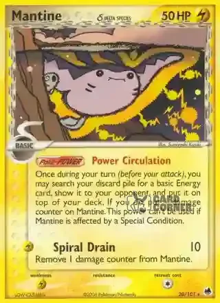 EX Dragon Frontiers Kartenliste - Mantax δ 20/101