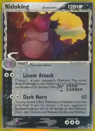 EX Dragon Frontiers Kartenliste - Nidoking δ 6/101