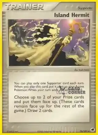 EX Dragon Frontiers Kartenliste - Insel-Eremit 76/101