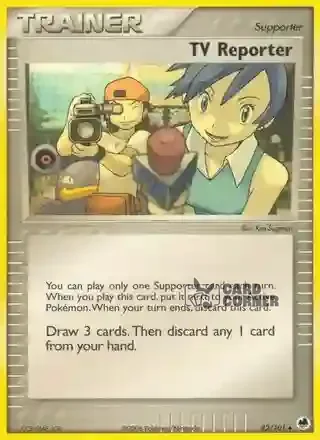 EX Dragon Frontiers Kartenliste - TV Reporter 82/101