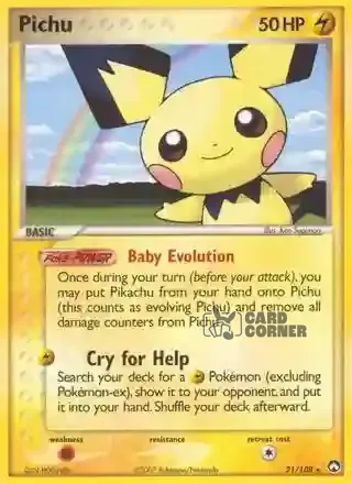 EX Power Keepers Kartenliste - Pichu 21/108