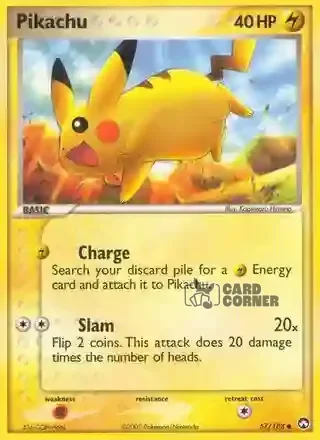 EX Power Keepers Kartenliste - Pikachu 57/108