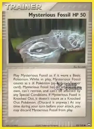 EX Power Keepers Kartenliste - Geheimnis-Fossil 85/108