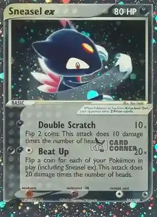 EX Ruby and Sapphire Kartenliste - Sniebel ex 103/109