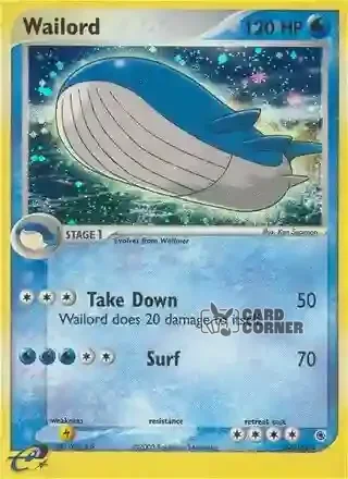 EX Ruby and Sapphire Kartenliste - Wailord 14/109