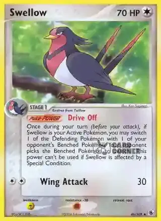 EX Ruby and Sapphire Kartenliste - Schwalboss 46/109