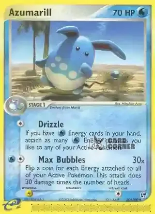 EX Sandstorm Kartenliste - Azumarill 30/100