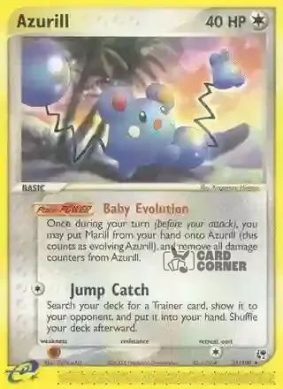 EX Sandstorm Kartenliste - Azurill 31/100