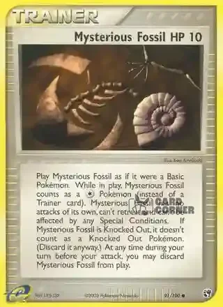 EX Sandstorm Kartenliste - Geheimnis-Fossil 91/100