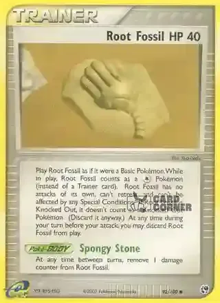 EX Sandstorm Kartenliste - Wurzelfossil 92/100