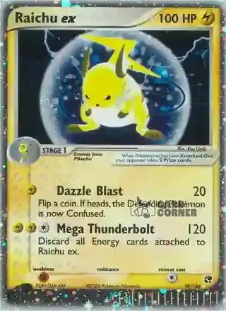 EX Sandstorm Kartenliste - Raichu ex 98/100