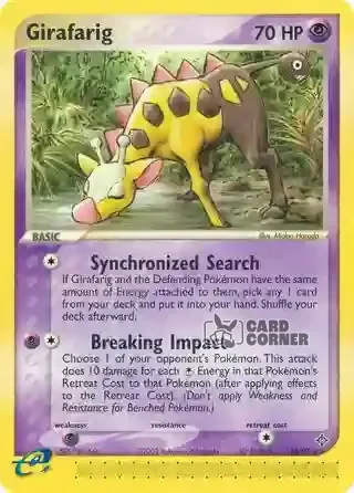 EX Dragon Kartenliste - Girafarig 16/97