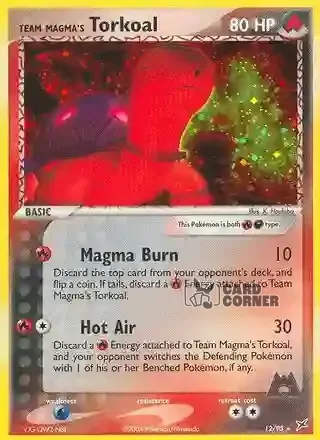 EX Team Magma vs Team Aqua Kartenliste - Team Magmas Qurtel 12/95