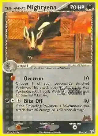 EX Team Magma vs Team Aqua Kartenliste - Team Magmas Magnayen 21/95