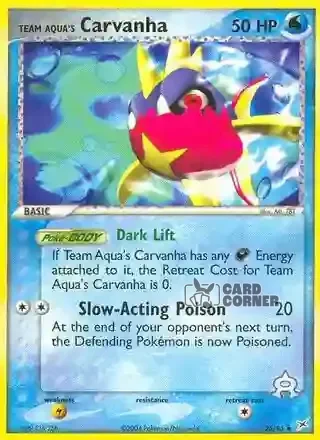 EX Team Magma vs Team Aqua Kartenliste - Team Aquas Kanivanha 25/95