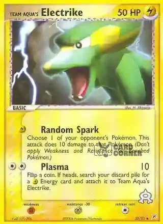 EX Team Magma vs Team Aqua Kartenliste - Team Aquas Frizelbliz 27/95