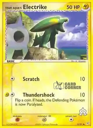 EX Team Magma vs Team Aqua Kartenliste - Team Aquas Frizelbliz 52/95