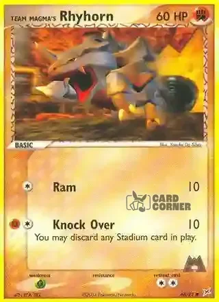 EX Team Magma vs Team Aqua Kartenliste - Team Magmas Rihorn 68/95