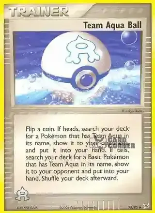 EX Team Magma vs Team Aqua Kartenliste - Team Aqua Ball 75/95