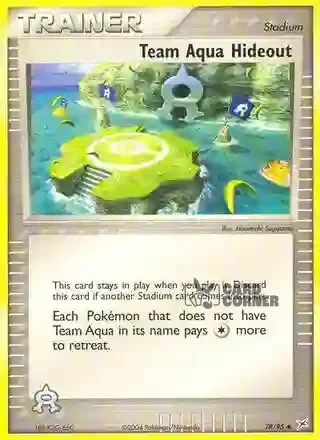 EX Team Magma vs Team Aqua Kartenliste - Team Aquas Versteck 78/95