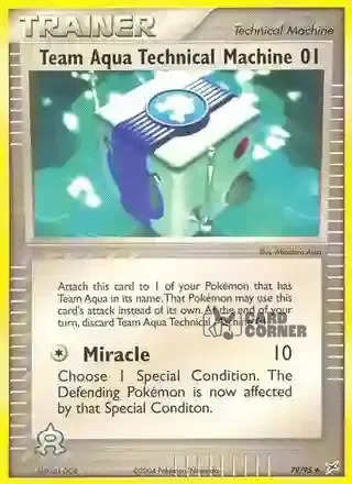 EX Team Magma vs Team Aqua Kartenliste - Team Aqua Technical Machine 79/95