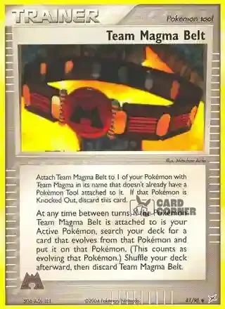 EX Team Magma vs Team Aqua Kartenliste - Team Magma Gürtel 81/95