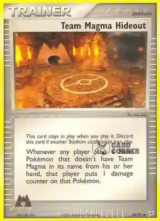 EX Team Magma vs Team Aqua Kartenliste - Team Magmas Versteck 83/95