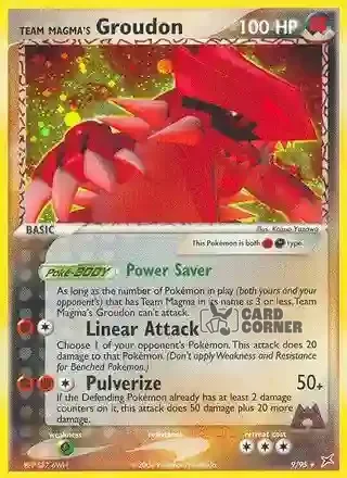 EX Team Magma vs Team Aqua Kartenliste - Team Magmas Groudon 9/95